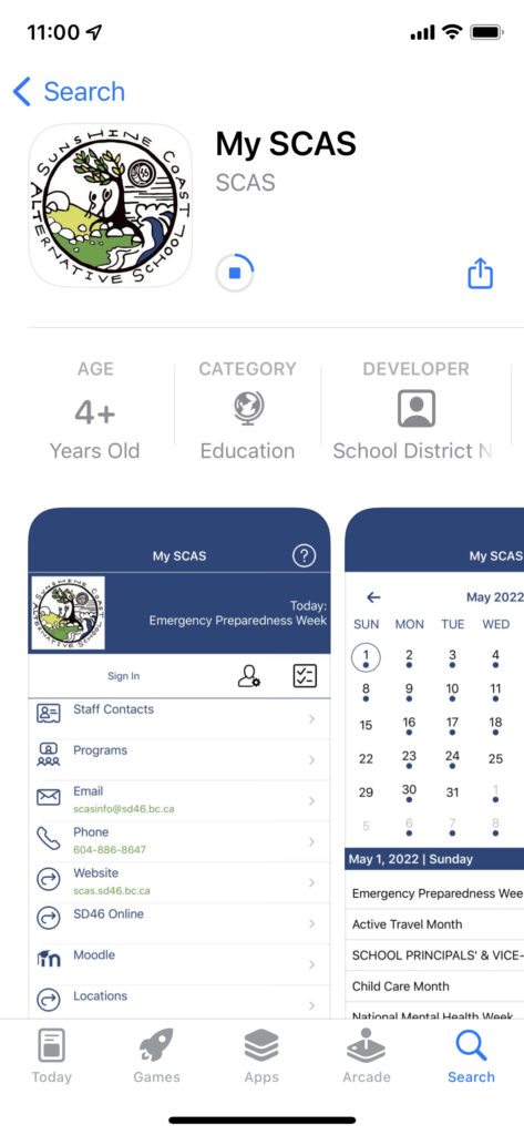 Download the MY SCAS App!